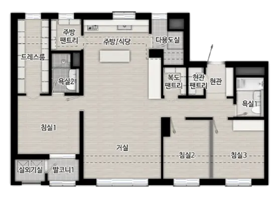 84B타입 평면도